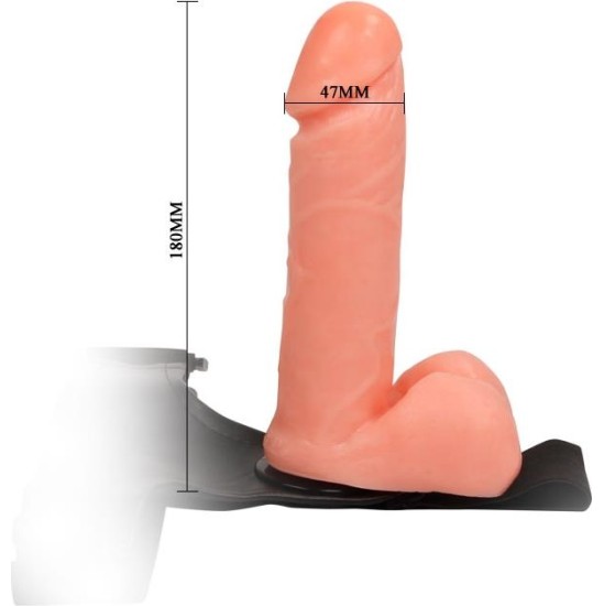 Baile Strap-On with Dildo and Testicles 17.5 cm