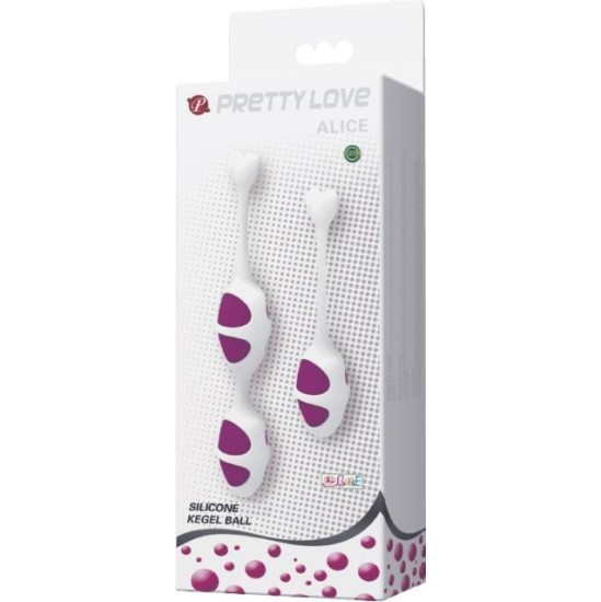 Prettylove Pretty Love Oval Shaped Kegel Balls Purple