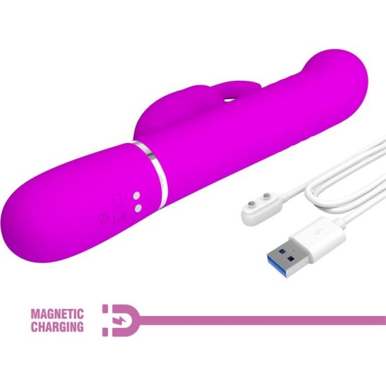 Prettylove Coale Thrusting and Rotating Rabbit Vibrator USB