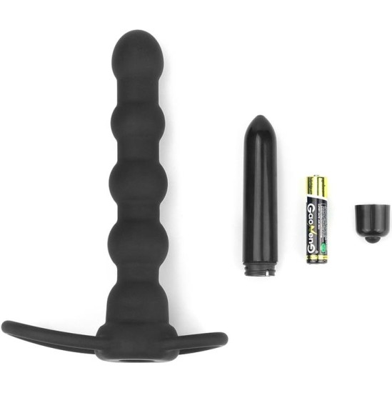 Lovetoy Butt Plug Double Prober with Vibration Black