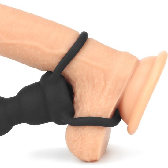 Lovetoy Butt Plug Double Prober with Vibration Black