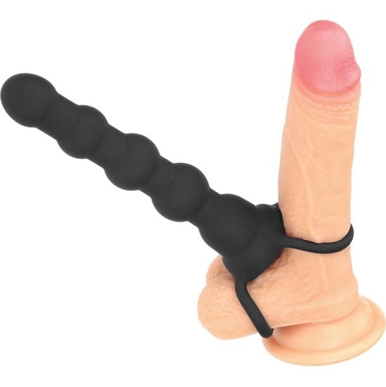 Lovetoy Butt Plug Double Prober with Vibration Black