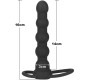 Lovetoy Butt Plug Double Prober with Vibration Black