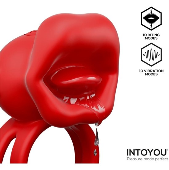Intoyou Bittey Cock Ring with Vibration and Biting