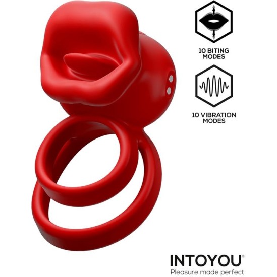 Intoyou Bittey Cock Ring with Vibration and Biting