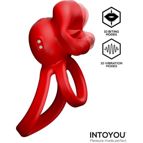 Intoyou Bittey Cock Ring with Vibration and Biting