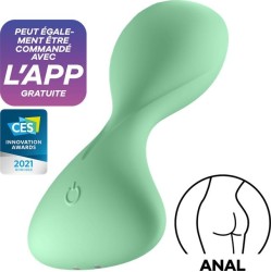 Satisfyer Trendsetter Butt Plug with Vibration and APP Light Green