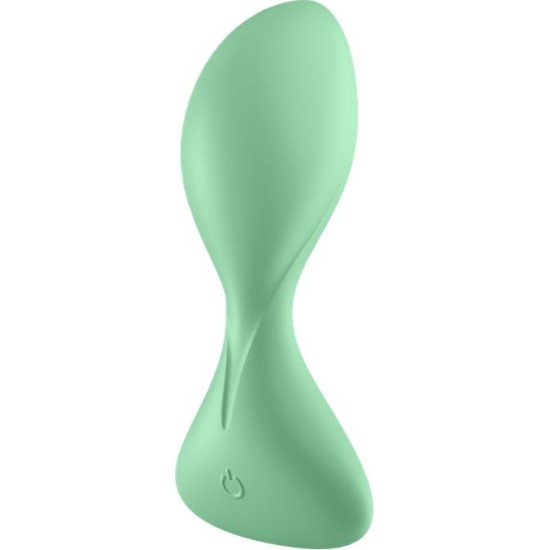 Satisfyer Trendsetter Butt Plug with Vibration and APP Light Green