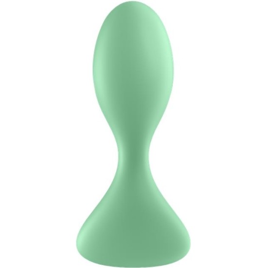 Satisfyer Trendsetter Butt Plug with Vibration and APP Light Green
