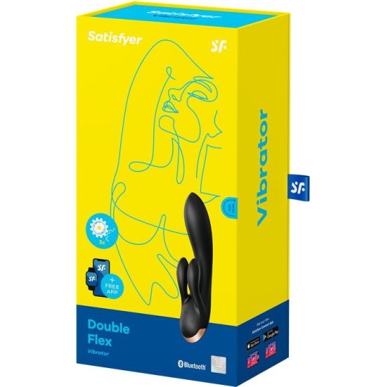 Satisfyer Double Flex G-Spot Vibe 3 Motors Satisfyer APP Connect Black