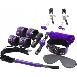 Secretplay 100% Fetish SECRETPLAY - BDSM SET 8PCS PURBLE /BLACK