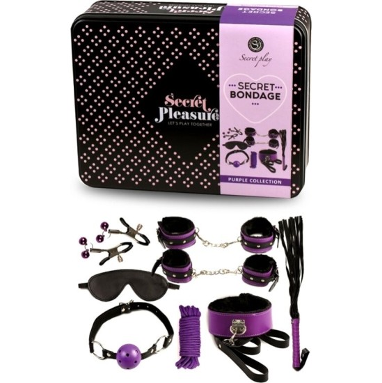 Secretplay 100% Fetish SECRETPLAY - BDSM SET 8PCS PURBLE /BLACK