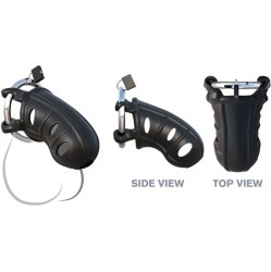 Fantasy C-Ringz Hardcore Silicone Cock Blocker Black