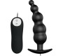 Pretty Love Bottom PRETTY LOVE - ANAL PLUG SILICONE EXTRA STIMULATION AND 12 VIBRATION MODES BLACK REMOTE CONTROL