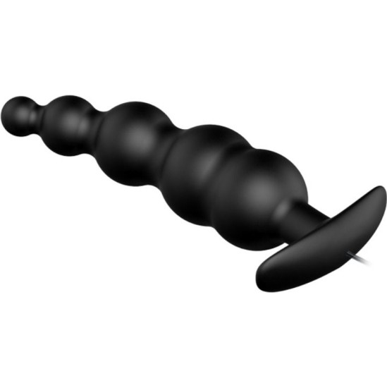 Pretty Love Bottom PRETTY LOVE - ANAL PLUG SILICONE EXTRA STIMULATION AND 12 VIBRATION MODES BLACK REMOTE CONTROL