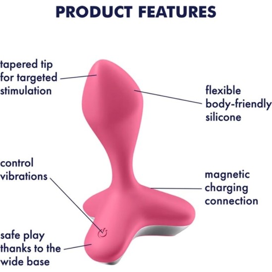 Satisfyer Plugs SATISFYER - GAME CHANGER PLUG VIBRATOR PINK