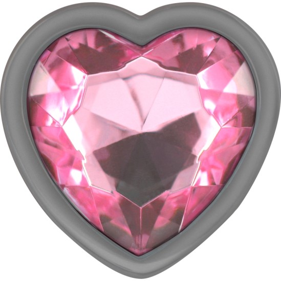 Intense Anal Toys INTENSE - ALUMINUM METAL ANAL PLUG PINK HEART SIZE M