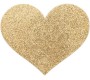 Bijoux Flash Collection BIJOUX - INDISCRETS FLASH GOLDEN HEART NIPPLE COVERS