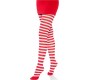 Leg Avenue Hosiery LEG AVENUE - WHITE/RED STRIPED TIGHTS