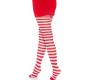Leg Avenue Hosiery LEG AVENUE - WHITE/RED STRIPED TIGHTS
