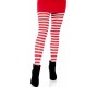 Leg Avenue Hosiery LEG AVENUE - WHITE/RED STRIPED TIGHTS