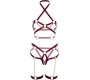 Leg Avenue Kink LEG AVENUE - HARNESS BRA & HEART GARTER L