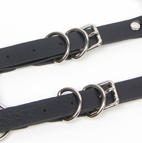 Subblime Fetish SUBBLIME - HARNESS WITH STRAPS AND CHAINDETAILS ONE SIZE