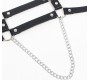 Subblime Fetish SUBBLIME - HARNESS WITH STRAPS AND CHAINDETAILS ONE SIZE
