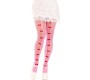 Leg Avenue Hosiery LEG AVENUE - STOCKINGS WITH OPENINGS HEART & BOWS PINK