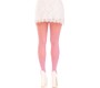 Leg Avenue Hosiery LEG AVENUE - STOCKINGS WITH OPENINGS HEART & BOWS PINK