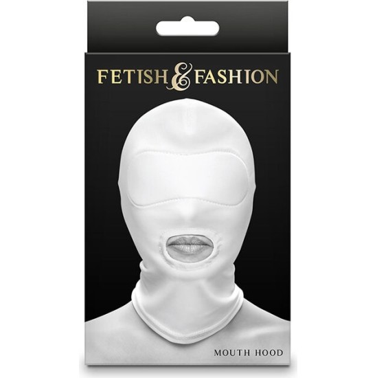 Ns Novelties FETISH & FASHION MOUTH HOOD NYLON WHITE