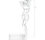 Passion Woman PASSION - WOMAN BS062 BODYSTOCKING BLACK ONE SIZE