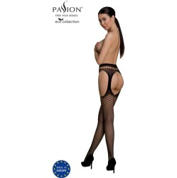 Passion Woman Garter & Stock PASSION - ECO COLLECTION BODYSTOCKING ECO S002 BLACK