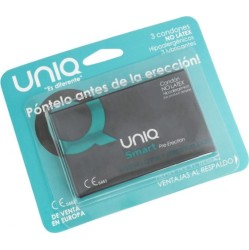 Uniq SMART LATEX FREE PRE-ERECTION CONDOMS 3 UNITS