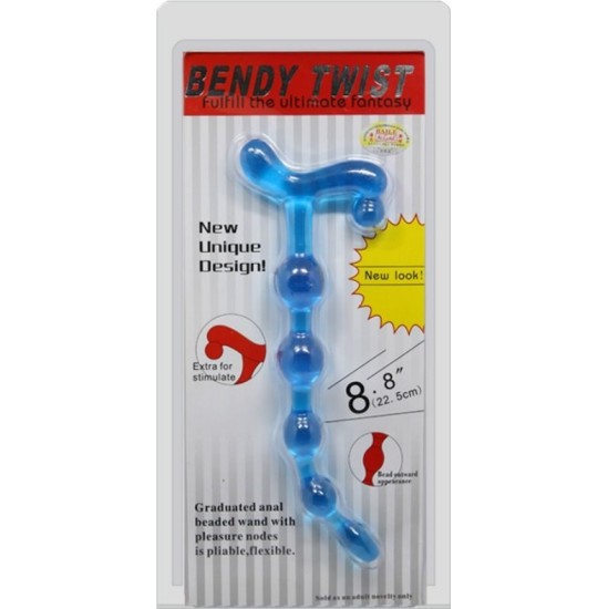 Baile Anal BAILE - BENDY TWIST BLUE ANAL BALLS
