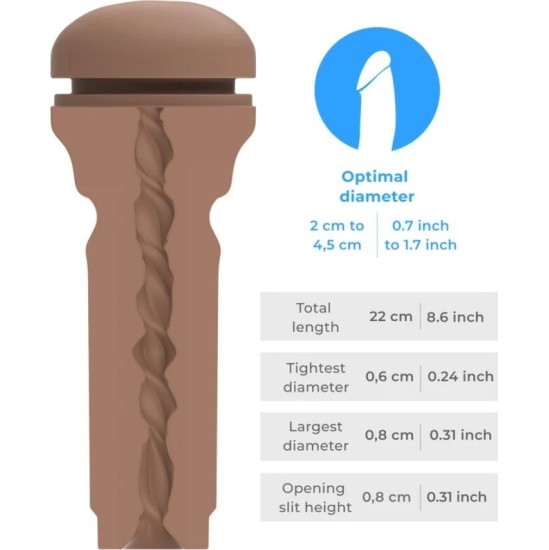 Kiiroo FEEL STROKER EXTRA TIGHT BUTT MID BROWN