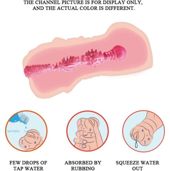 Crazy Bull WATER SKIN VAGINA MASTURBADOR WITH VIBRATING BULLETS