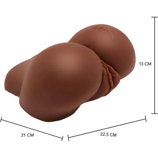 ACT BIG ASS REALISTIC MASTURBATOR WITH BROWN VIBRATOR