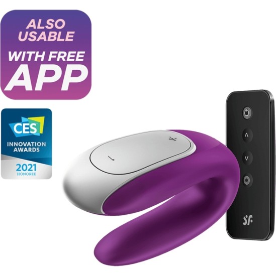 Satisfyer Connect SATISFYER - DOUBLE FUN PARTNER VIBRATOR PURPLE