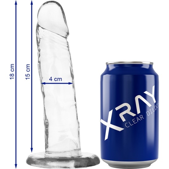 X Ray Strap-on biksītes ar caurspīdīgu Dildo 18CM X 4CM