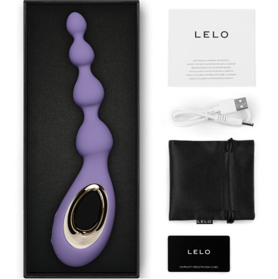 Lelo АНАЛЬНЫЙ МАССАЖЕР SORAYA BEADS VIOLET DUSK