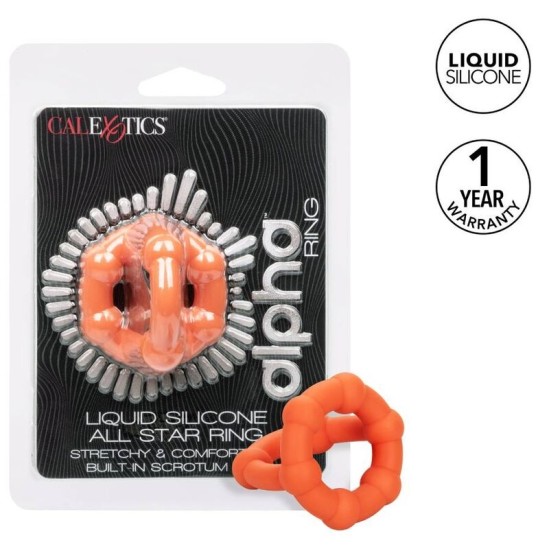 California Exotics ALPHA ALL STAR RING ORANGE