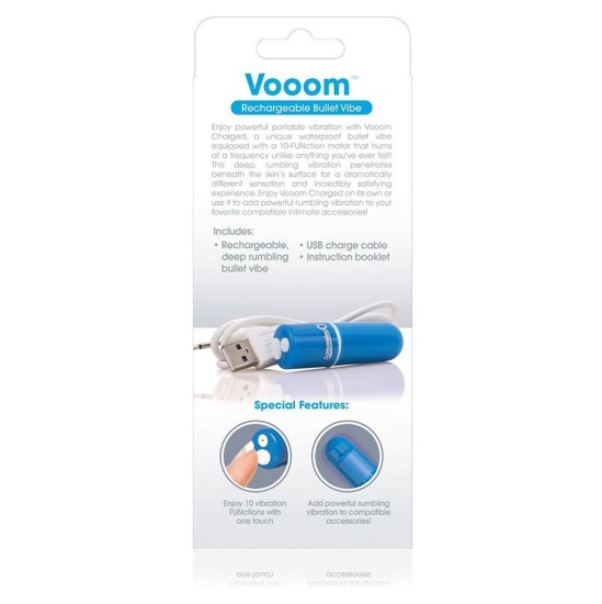 Screaming O RECHARGEABLE VIBRATING BULLET VOOOM BLUE