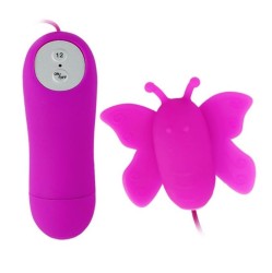 Baile Stimulating BAILE- CLIT STIMULATOR TORIS BUTTERFLY LOVE EGGS 12 SPEEDS LILAC REMOTE CONTROL