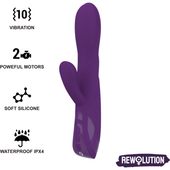 Rewolution Vibrators ar klitora stimulātoru