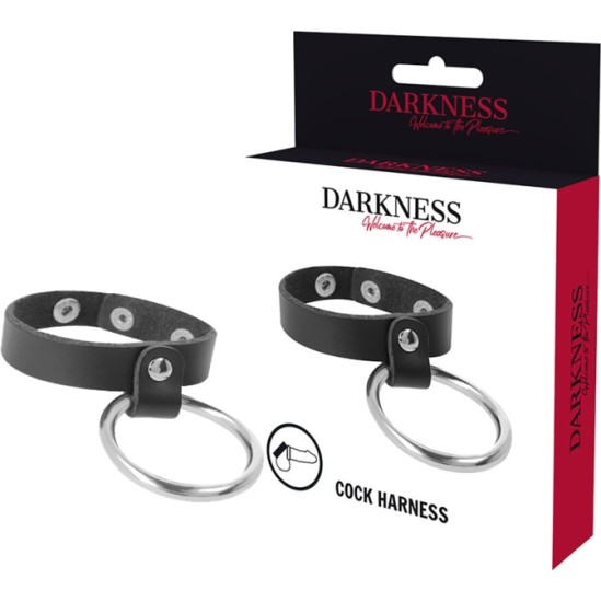 Darkness Bondage Dubultais metāla dzimumlocekļa gredzens