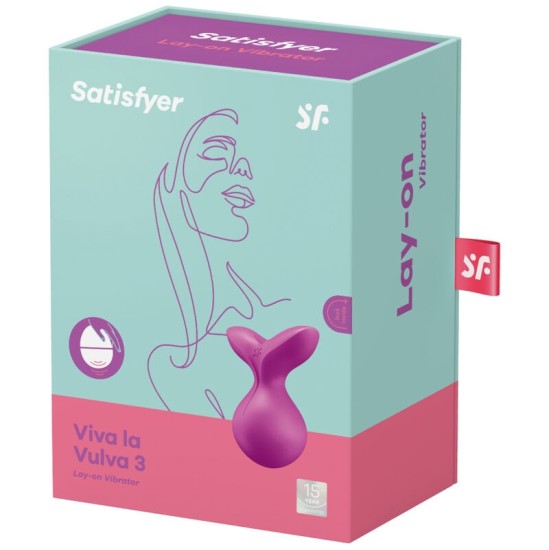 Satisfyer Layons SATISFYER VIVA LA VULVA 3 PAIGALDATUD VIBRATOR – VIOLETNE