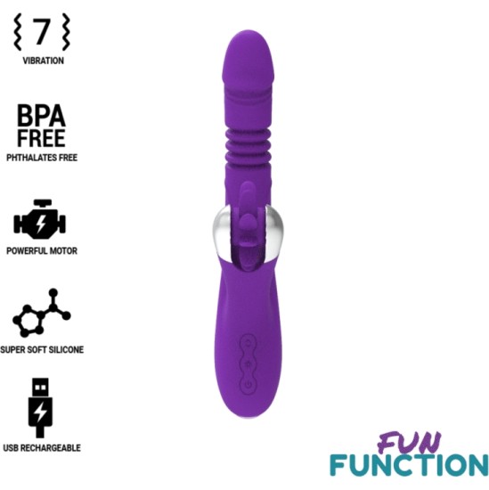 Fun Function Vibrators ar klitora stimulātoru