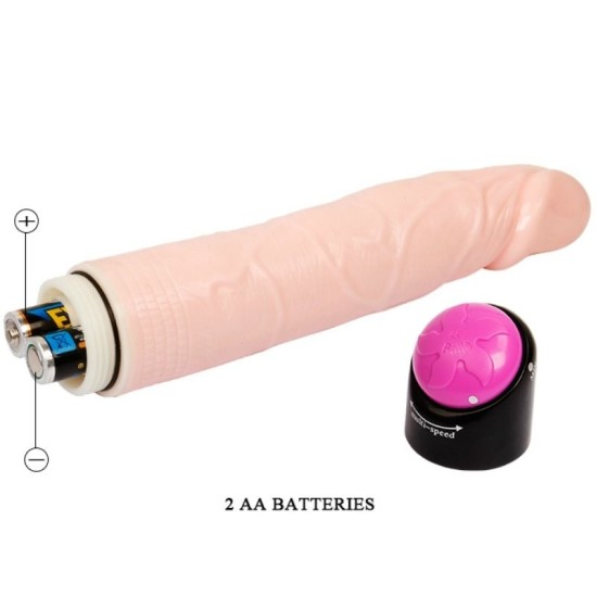 Baile Rotations SPALVINGAS seksas REALISTINIS Dildo VIBRAVIMAS IR SUKIMAS FUNKCIJA 24 CM