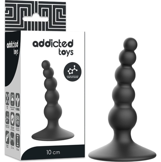Addicted Toys Anālais spraudnis 10CM melns